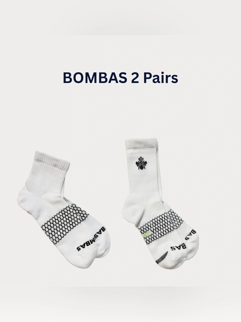 BOMBAS 1 Half Calf Sock and 1 Quarter Sock LG